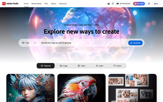 Adobe Firefly Screenshot