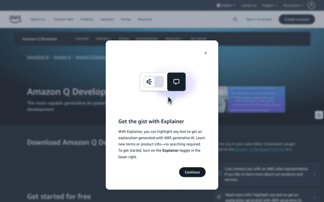 Amazon CodeWhisperer Screenshot