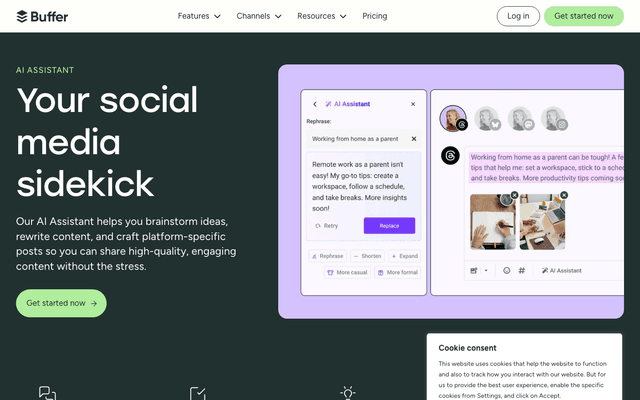 Buffer AI Assistant - AI Tool Screenshot