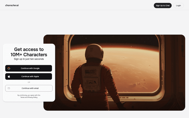 Character.AI Screenshot