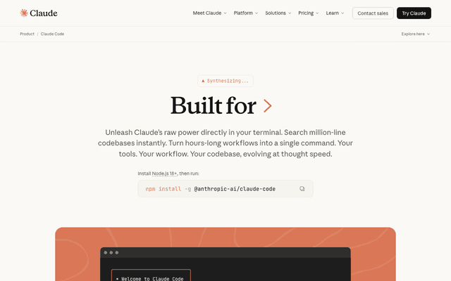 Claude - AI Tool Screenshot
