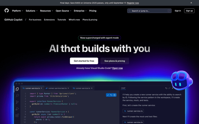 GitHub Copilot Screenshot