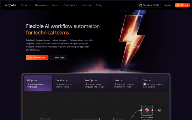 n8n - AI Tool Screenshot