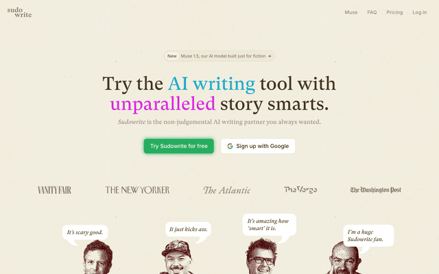 Sudowrite - AI Tool Screenshot